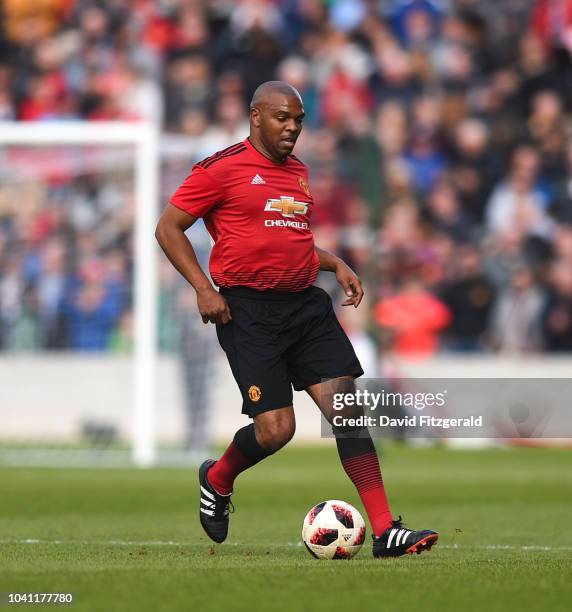 Cork , Ireland - 25 September 2018; Quinton Fortune of Manchester United Legends during the Liam Miller Memorial match between Manchester United...