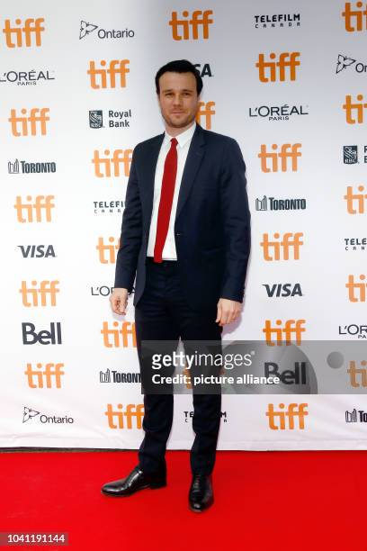 Rupert Evans arrives at the premiere of American Pastoral during the 41st Toronto International Film Festival, TIFF, at Princess of Whales Theatre in...