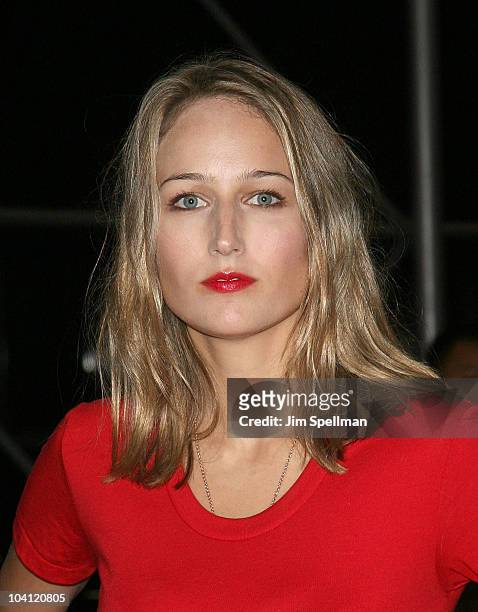 Actress Leelee Sobieski attends the Cinema Society and BlackBerry Torch screening of "You Will Meet a Tall Dark Stranger" at MOMA on September 14,...