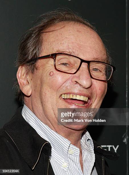 Director Sidney Lumet attend the Cinema Society and BlackBerry Torch screening of "You Will Meet a Tall Dark Stranger" at MOMA on September 14, 2010...