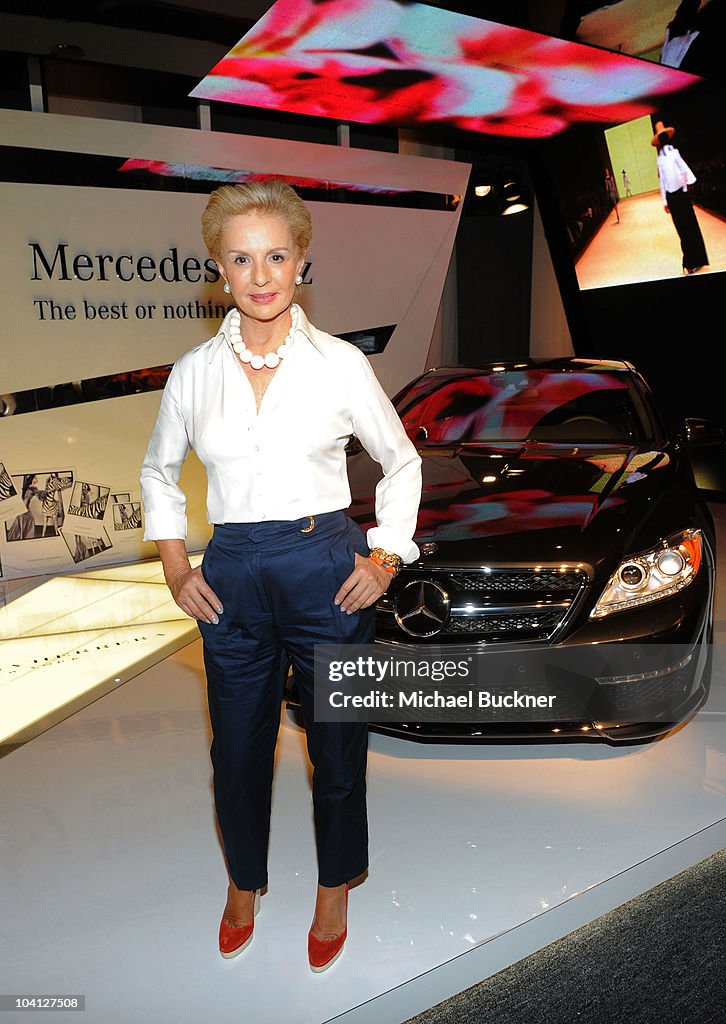 Designer Carolina Herrera attends the Mercedes-Benz Fashion Week ...