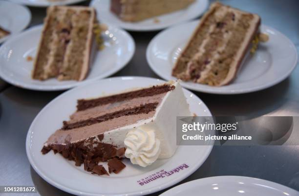Various pieces of cake pictured at a booth at the Internationale Handwerksmesse in Munich, Germany, 26 February 2016. More than 1000 exhibitors of 60...