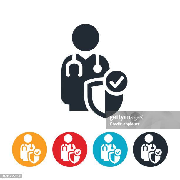 medical malpractice insurance icon - medical malpractice stock illustrations