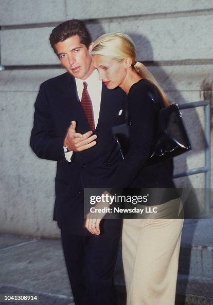 John F. Kennedy Jr. and new wife Carolyn Bessett day after honeymoon John F. Kennedy Jr. and new wife Carolyn Bessett day after honeymoon