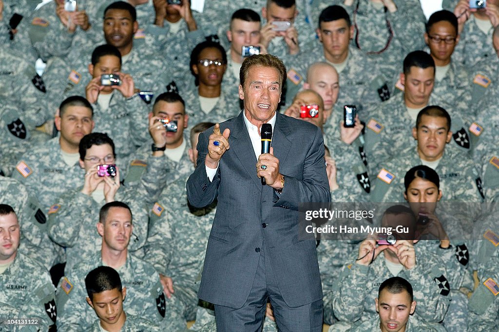 Governor Arnold Schwarzenegger Visits South Korea