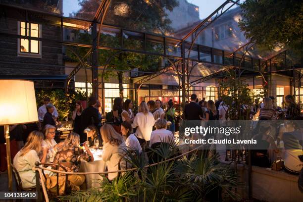 Guests attend Brunello Cucinelli presentation during Milan Fashion Week Spring/Summer 2019 on September 19, 2018 in Milan, Italy.