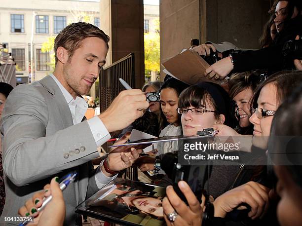 Actor Ryan Gosling attends "Blue Valentine" Premiere during the 35th 2010 Toronto International Film Festival at Ryerson Theatre on September 15,...