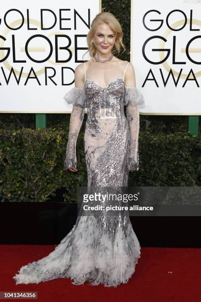 Nicole Kidman arrives at the 74th Annual Golden Globe Awards, Golden Globes, in Beverly Hills, Los Angeles, USA, on 08 January 2017. Photo: Hubert...