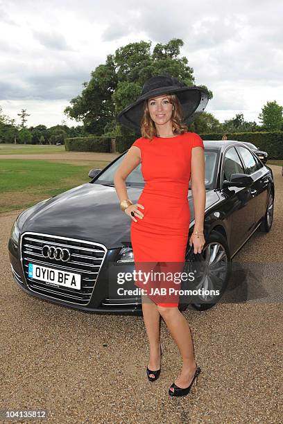 Emma Crosby attends Audi Lunch at Goodwood House on Ladies Day at the Glorious Goodwood Festival at Goodwood on July 29, 2010 in Chichester, England.