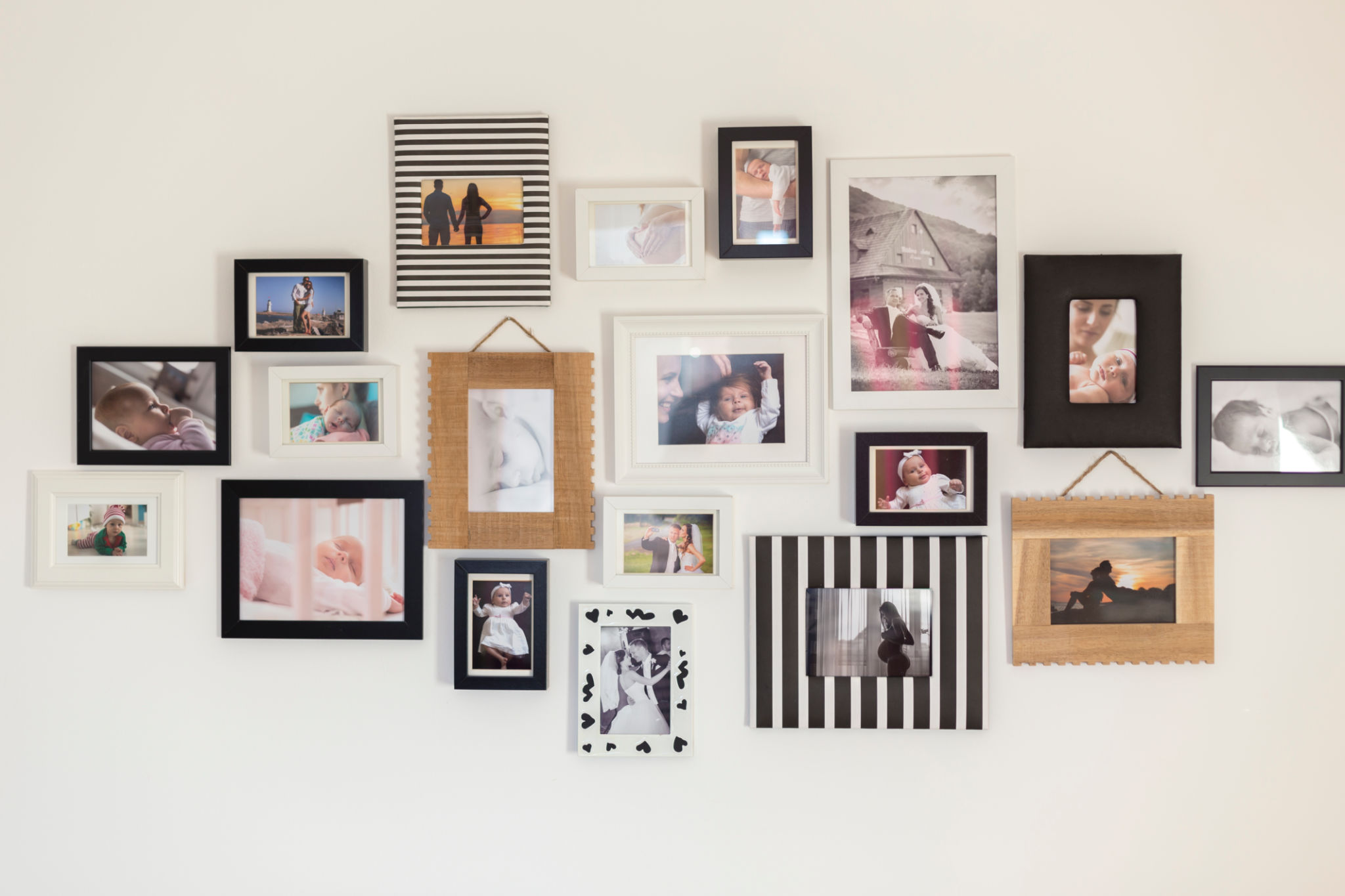 family gallery wall