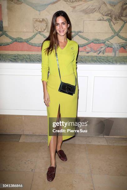 Gala Gonzalez attends the Rochas show as part of the Paris Fashion Week Womenswear Spring/Summer 2019 on September 26, 2018 in Paris, France.
