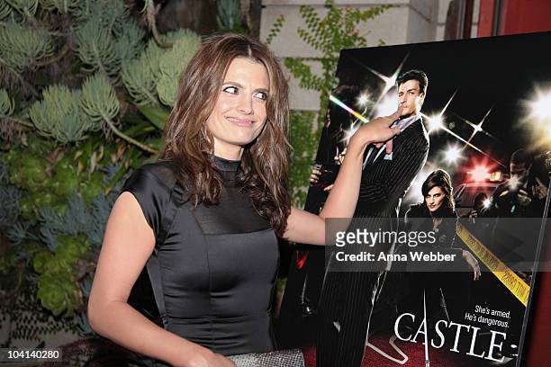 Actress Stana Katic attends the "Castle" Season 3 Premiere Party on September 13, 2010 in Los Angeles, California.