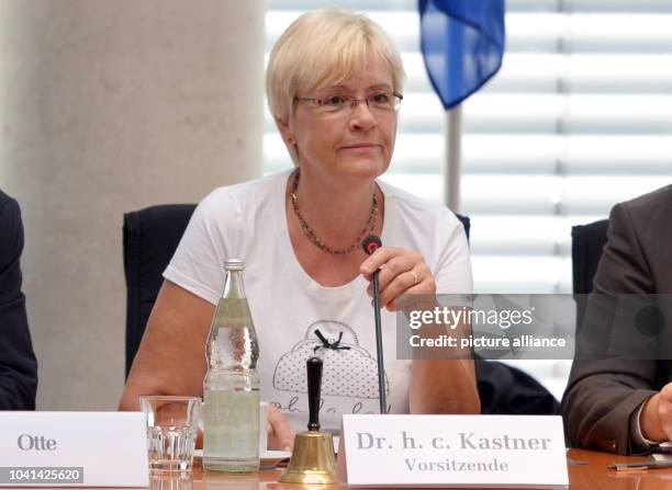 Susanne Kastner , chairwoman of the defence committee, opens the witness questioning of the drones investigation committee of the German Bundestag in...