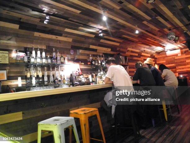 Interior view of the newly opened Mezcal bar 'Mezcaleria La Milagrosa' in New York, USA, 07 February 2017. The bar looks like a grocery store from...