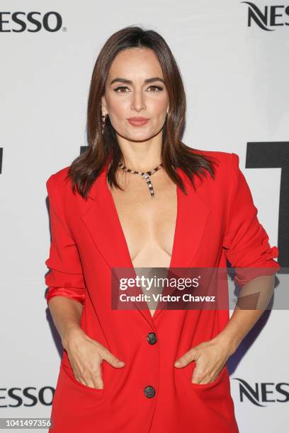 Ana de la Reguera attends the Nespresso Vertuo launch on September 26, 2018 at Piacere in Mexico City, Mexico.