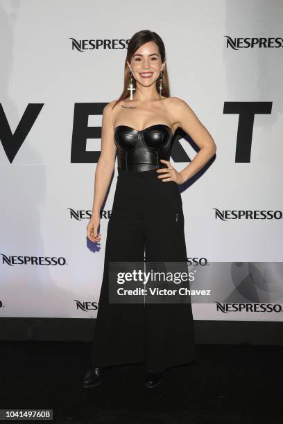 Camila Sodi attends the Nespresso Vertuo launch on September 26, 2018 at Piacere in Mexico City, Mexico.
