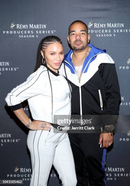 Envy and Gia Casey attend Remy Martin Crowns the Winner of Producers Series Season 5 with Big Sean & Mustard on September 26, 2018 in Los Angeles,...