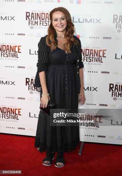 Julia Sawalha attends the Raindance Opening Gala 2018 held at Vue West End on September 26, 2018 in London, England.