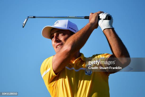 Francesco Molinari of Europe during practice prior to the 2018 Ryder Cup at Le Golf National on September 27, 2018 in Paris, France.