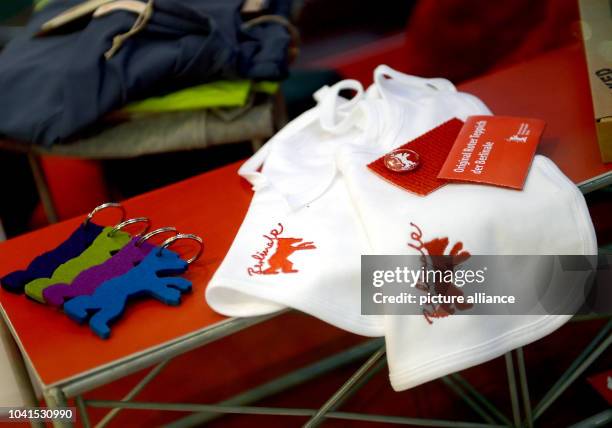 Merchandise articles are on display at Potsdamer Platz Arkaden in preparation for the 63rd Berlin Film Fetsival in Berlin, Germany, 03 February 2013....