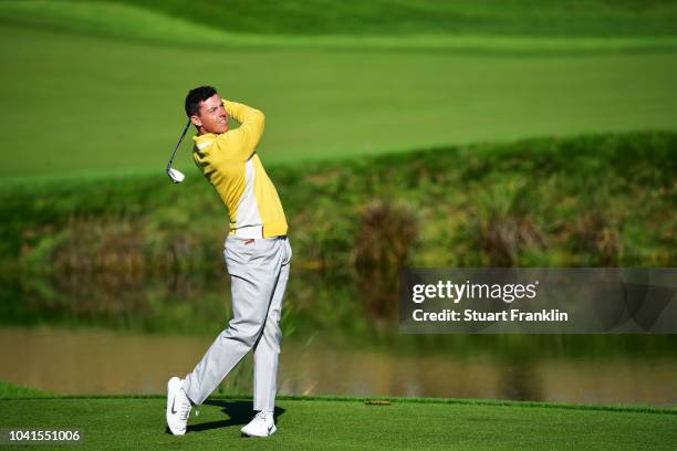 Rory McIlroy of Europe during practice prior to the 2018 Ryder Cup at Le Golf National on September 27, 2018 in Paris, France.