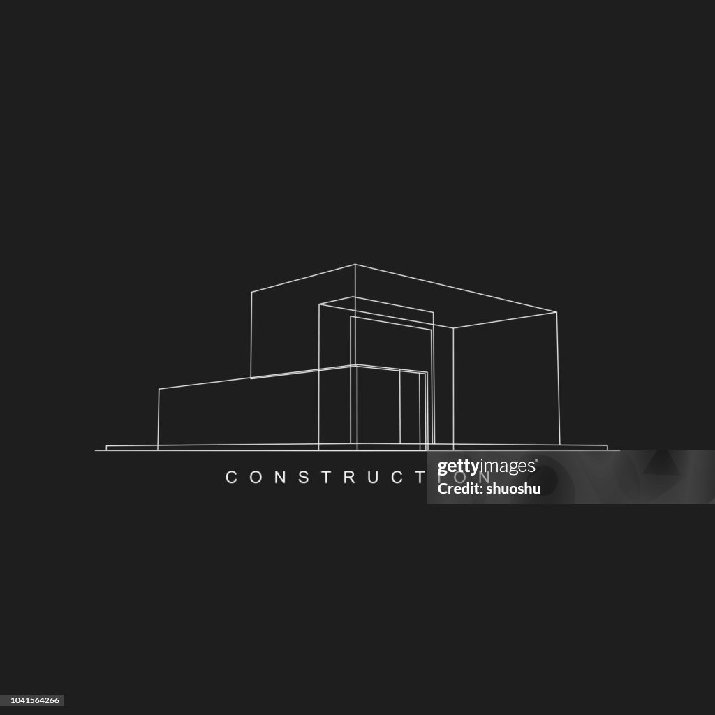 Construction icon for design
