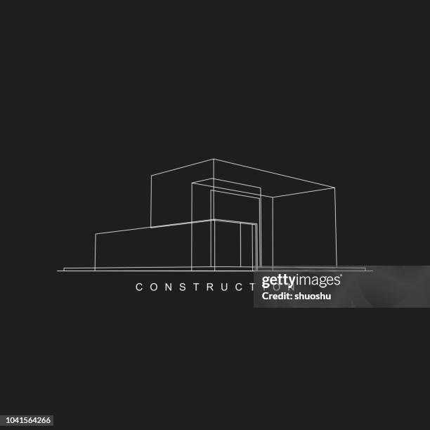 construction icon for design - architecture stock illustrations