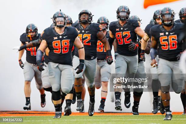 Defensive tackle Brendon Evers, defensive tackle Cameron Murray, defensive end Cole Walterscheid, and offensive lineman Larry Williams of the...