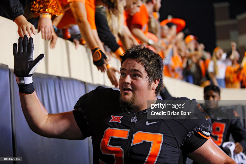 Walker Reed Offensive lineman Walker Reed of the Oklahoma State Cowboys high ...