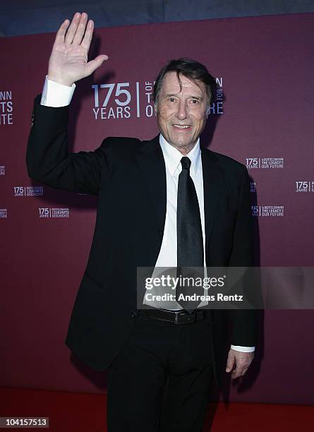 Udo Juergens arrives for the Bertelsmann 175 years celebration ceremonial act at the Konzerthaus am Gendarmenmarkt on September 16, 2010 in Berlin,...