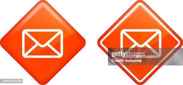 closed email envelope icon - white envelope stock illustrations