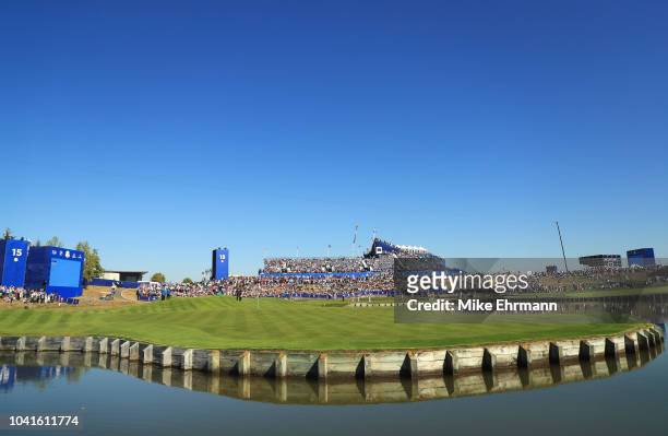 General view prior to the 2018 Ryder Cup at Le Golf National on September 27, 2018 in Paris, France.
