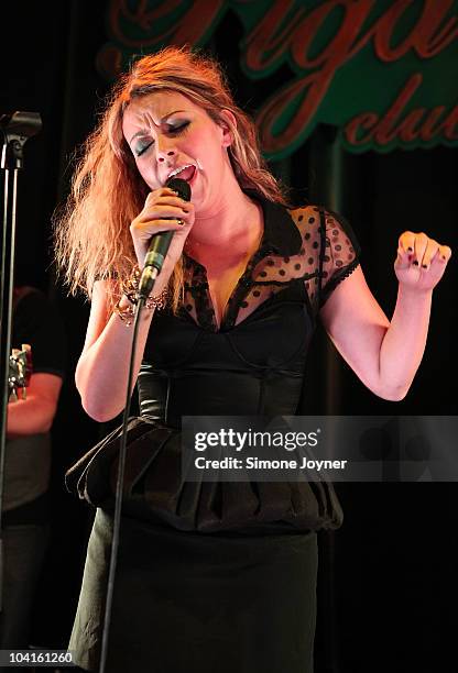 Singer Charlotte Church debuts her new album 'Back To Scratch' at The Pigalle Club on September 16, 2010 in London, England.