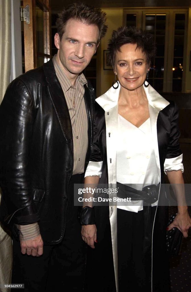 Ralph Fiennes And Partner Francesca Annis, Red Dragon Gala Screening