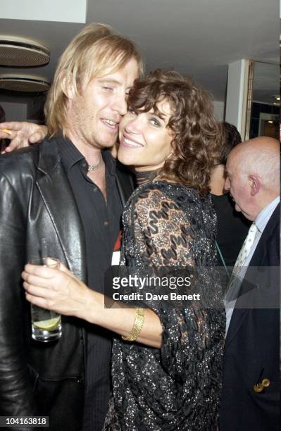 Rhys Ifans With Partner Jess Morris, Wheels And Dolls Baby Party At Harvey Nicholls, London