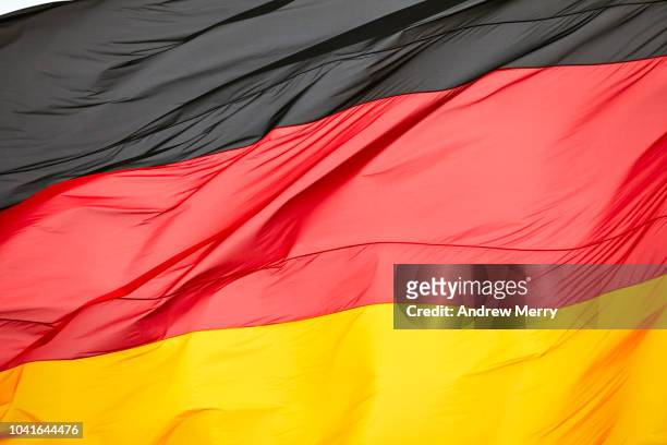 german flag - deutsche flagge stock-fotos und bilder