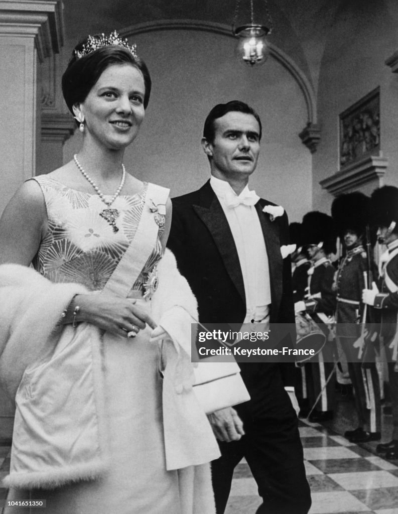 La princesse Margrethe et son fiancé