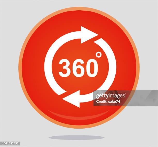 360 degrees icon - 360 degree view stock illustrations