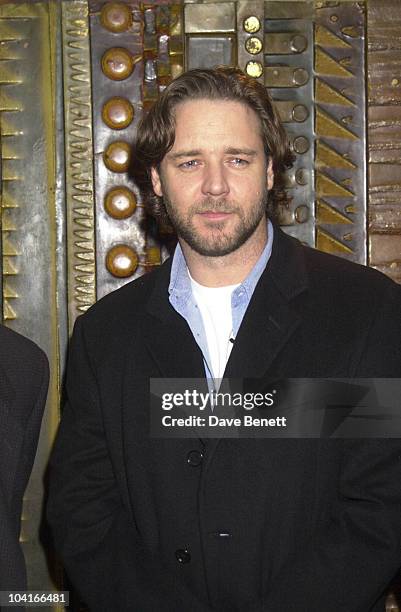 Russell Crowe , Screening Of Movie "A Beautiful Mind" At The Curzon Cinema In Mayfair, London