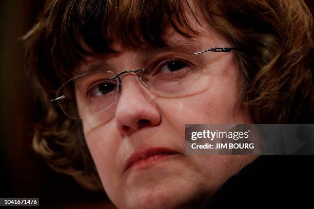 Republican prosecutor Rachel Mitchell, who will be questioning Kavanaugh accuser Christine Blasey Ford, is seen during a Senate Judiciary Committee...