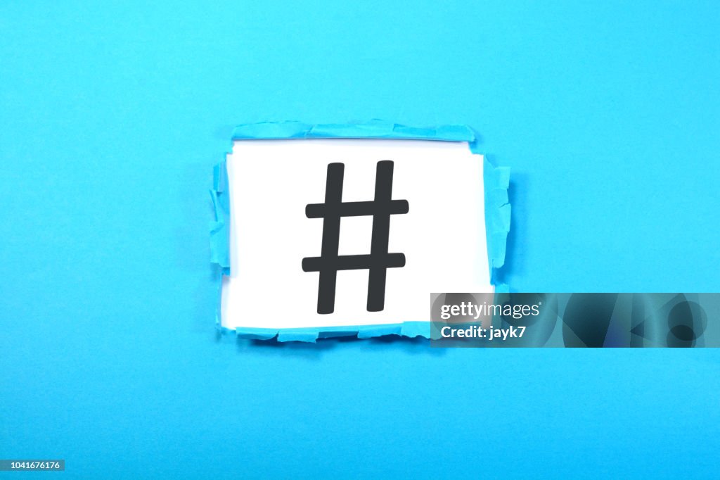 Photo Hashtag Sign Hashtag Sign High-Res Stock Photo - Getty Images