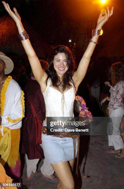 Catherine Mcqueen , Sega Party In The Isle Aux Cerfs Island,where Guests Enjoyed A Night Of Sega Dancing And Fire Display On The Sand Banks, The...