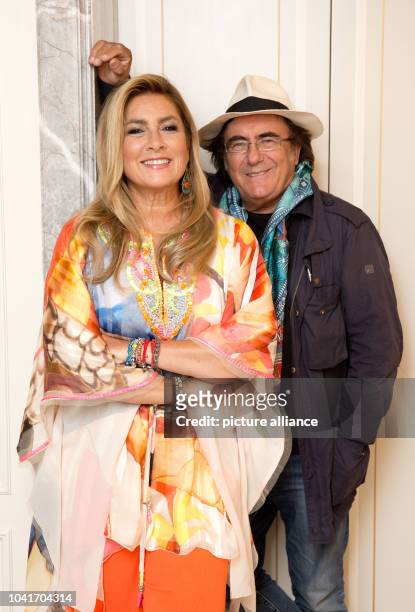 Italian singing duo Al Bano and Romina Power pose in Berlin, Germany, 20 August 2015. According to the promoters they will perform their first Berlin...