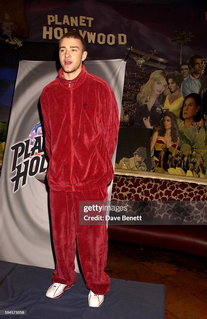 Justin Timberlake At Palnet Hollywood In London