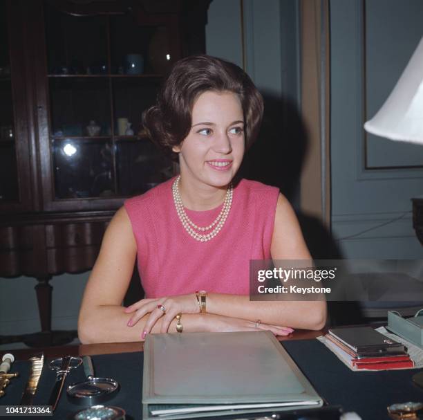 Princess Benedikte of Denmark, the daughter of King Frederick IX and Queen Ingrid of Denmark, 1971.