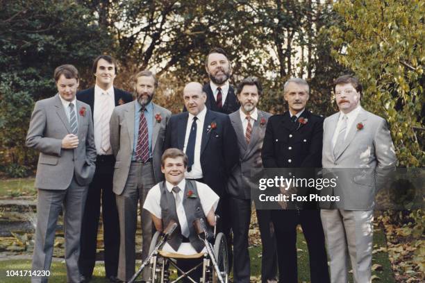 The Men of the Year Lunch at the Savoy Hotel in London, 6th November 1985. Among those honoured are Alan Williams, Barry Powell, mountaineer Chris...