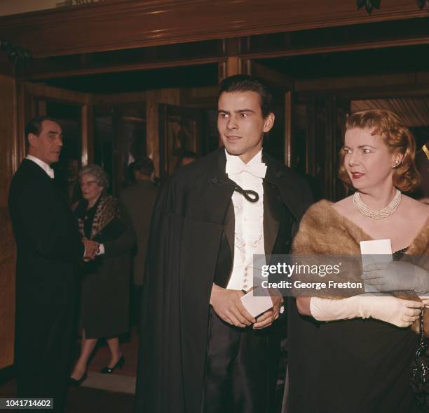 German actor Horst Buchholz attends an entertainment event, 1962.