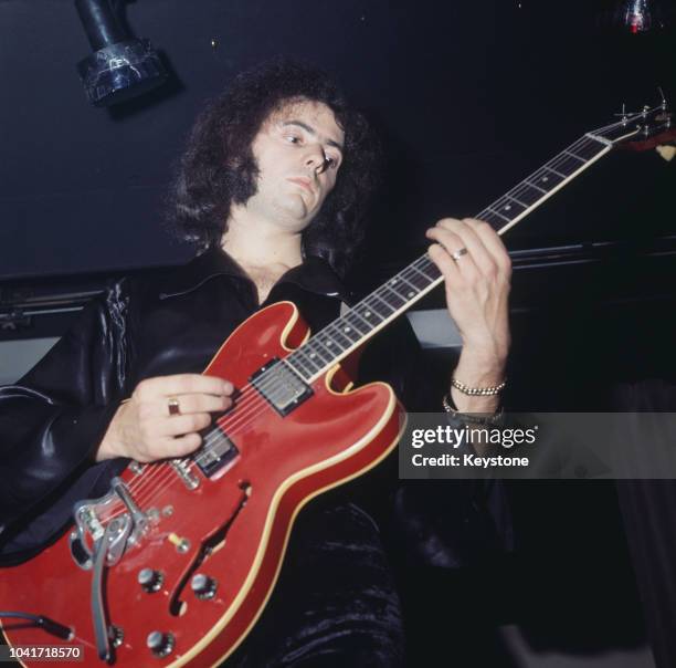 Guitarist Ritchie Blackmore of rock band Deep Purple, 1969.
