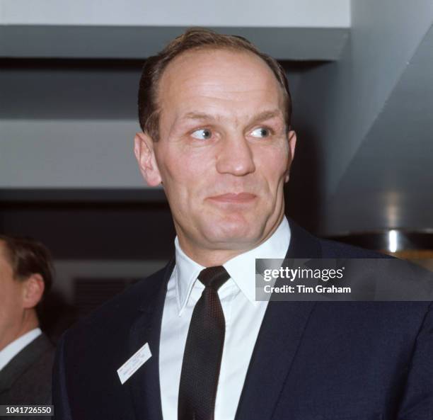 English heavyweight boxer Henry Cooper attends the Sportsman of the Year luncheon in London, 27th November 1968.