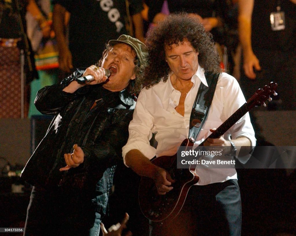 The Nelson Mandela Foundation's 46664 " Give 1 Minute To Aids" Concert From The Greenpoint Stadium In Cape Town Africa, Brian May